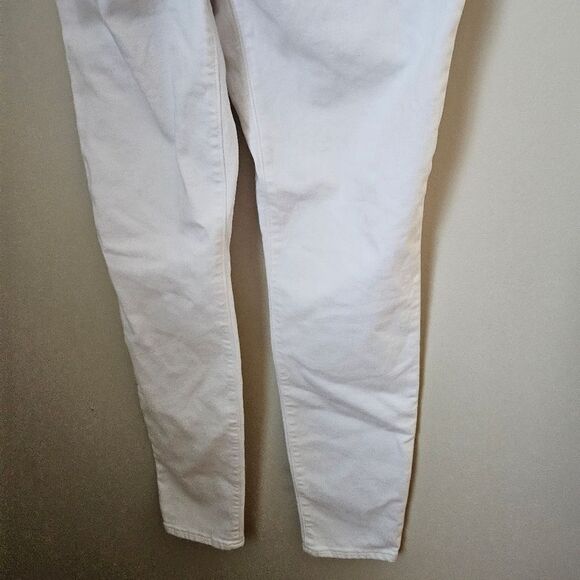 J.Crew Jeans White Denim Maternity Signature Stretch Casual Neutral Size 29 - Picture 5 of 11